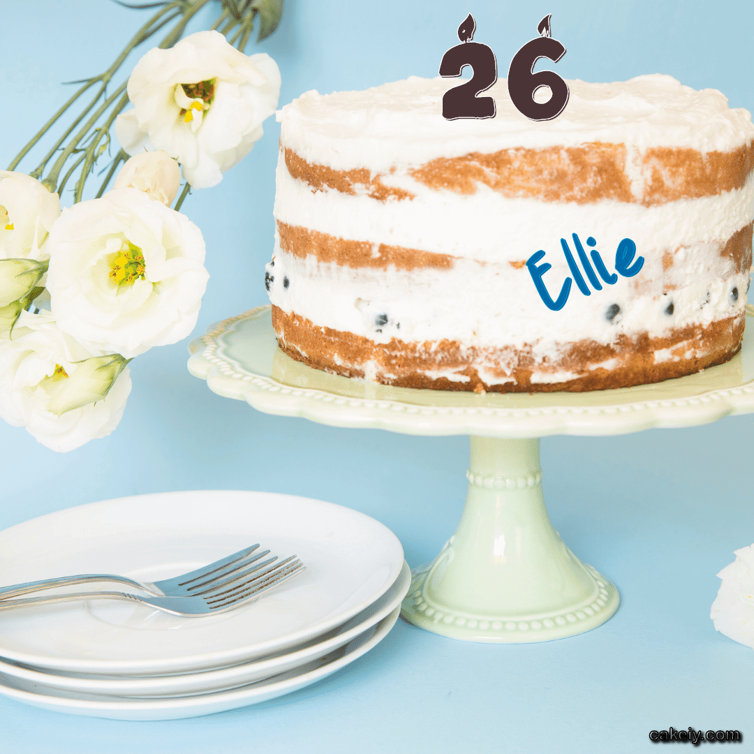 White Plum Cake for Ellie