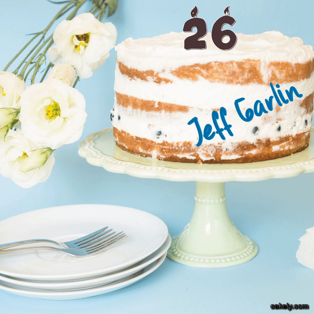 White Plum Cake for Jeff Garlin