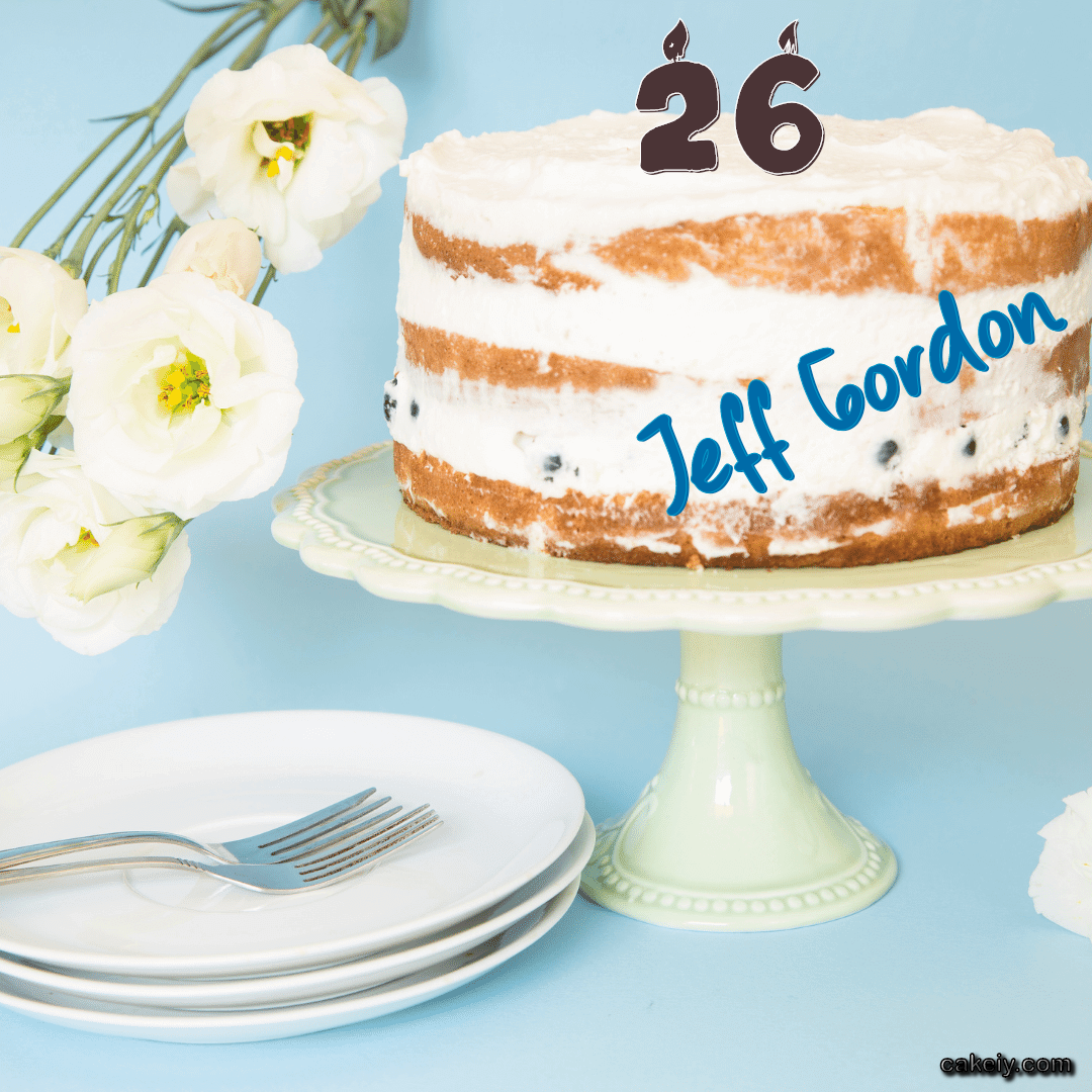 White Plum Cake for Jeff Gordon