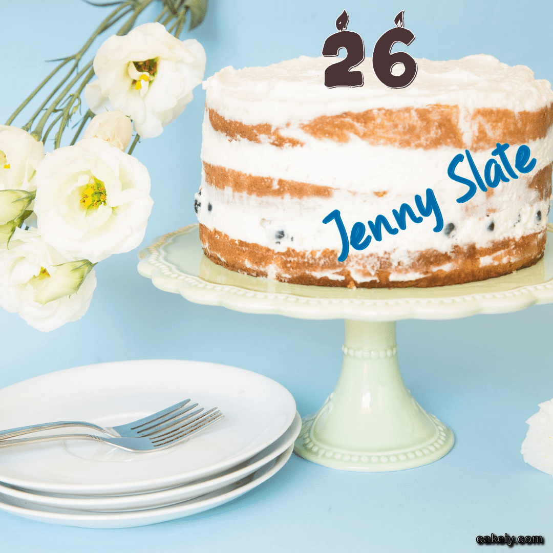 White Plum Cake for Jenny Slate