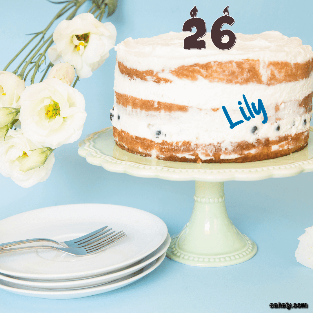White Plum Cake for Lily