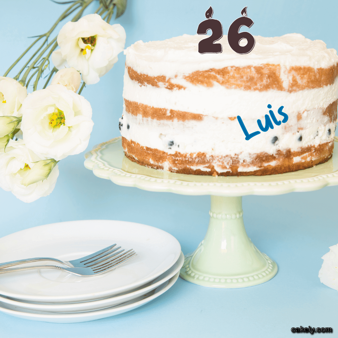 White Plum Cake for Luis