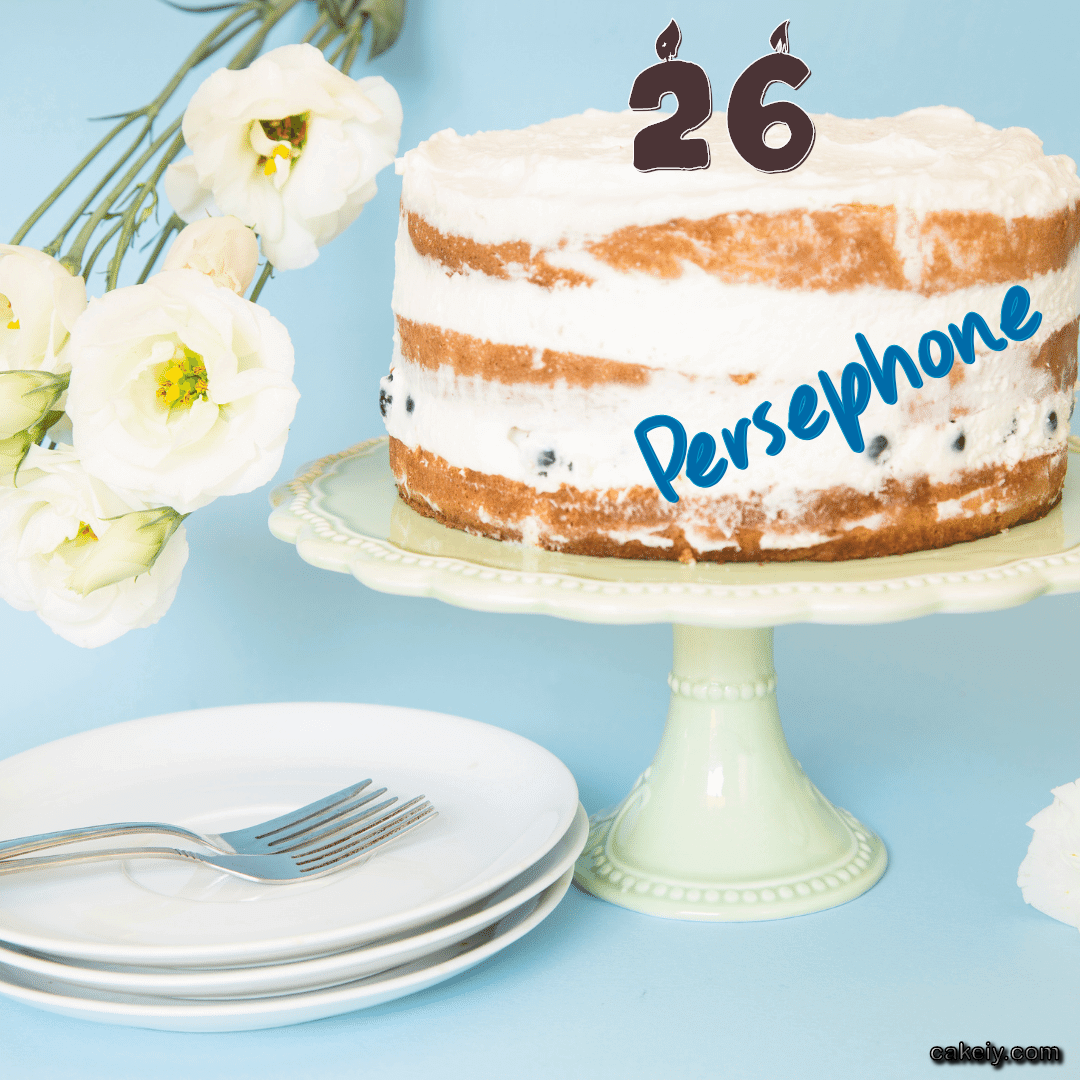 White Plum Cake for Persephone