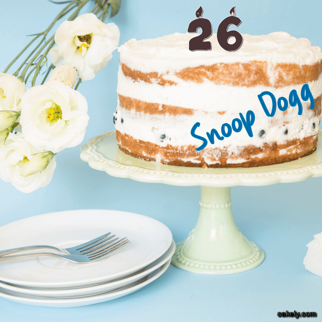 White Plum Cake for Snoop Dogg