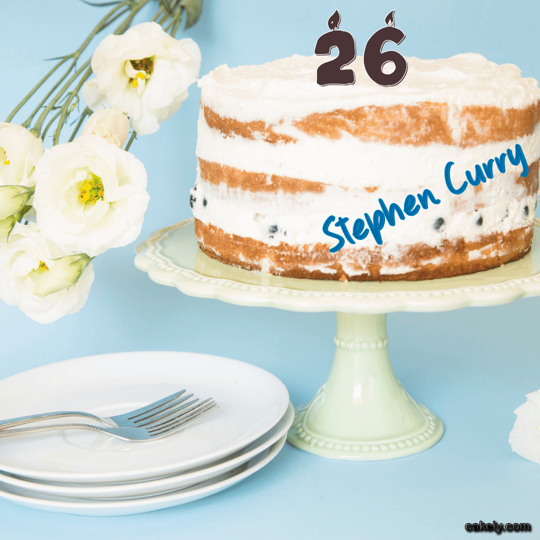 White Plum Cake for Stephen Curry